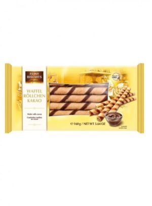 Вафельні трубочки Feiny Biscuits Kakao 160г какао