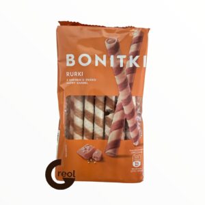 Вафельні трубочки Bonitki rurki 280г з соленою карамеллю