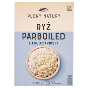 Рис пропарений Plony Natury Ryż Parboiled довгозернистий 4*100г=400г