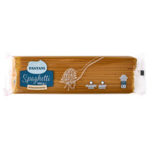 Макарони цільнозернові Pastani Spaghetti Pelnoziarnisty 500г