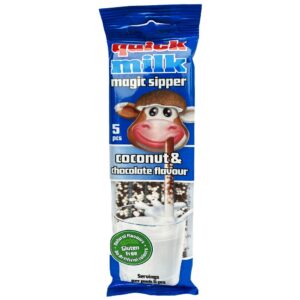 Трубочки для молока Quick Milk Coconut&Chocolate банан-шоколад