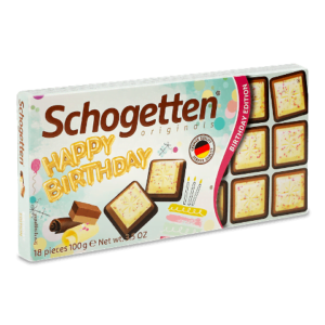 Шоколадка Schogetten Happy Birthday 100г