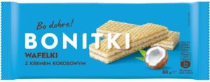 Вафлі Bonitki Wafelki 80г з кокосом