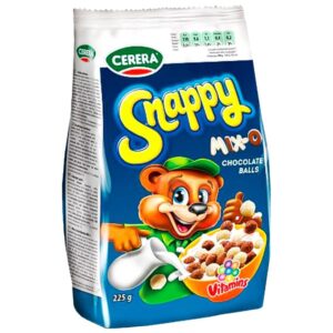 Сухий сніданок Cerrera  Snappy mix 225г кольорові кульки