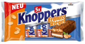 Батончики Knoppers Erdnuss Riegel 200г з арахісом