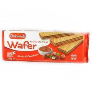 Вафлі Dolciando Wafer Nocciola 300г з горіховою начинкою