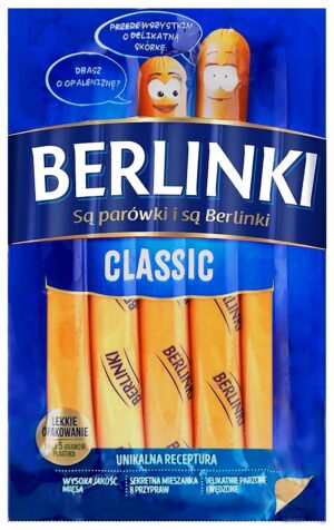 Cосиски свинні Berlinki 250г (16/ящ)