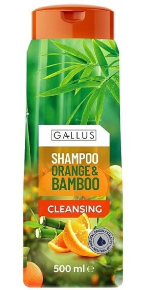 Шампунь для волосся Gallus Orange&Bamboo 500мл з ароматом апельсина