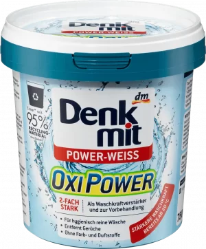 Засіб для видалення плям DenkMit Oxi Power 750г для білого відерко (6/ящ)