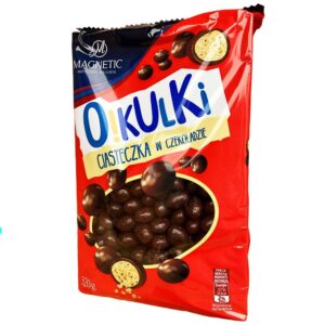 Печиво в чорному шоколаді O Kulki 320г (червоне)