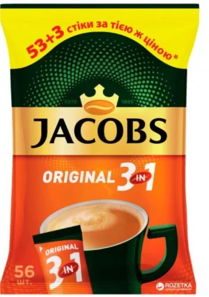 Кавовий напій в стіках Jacobs Original  56*12г