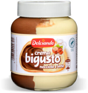 Шоколадна паста Dolciando crema bigusto 400г полосата (12/ящ)