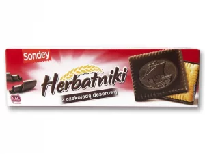 Печиво Sonday Herbatniki 125 г з чорним шоколадом