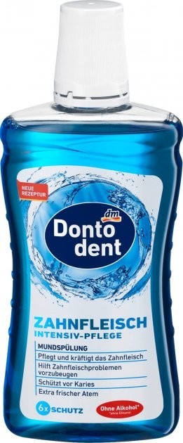 Ополіскувач для ротової порожнини Dontodent Zahnfleisch 500мл синій (15/ящ)