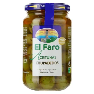 Оливки El Faro Aceitunas Chupadodes в спеціях 350г 8410813224357