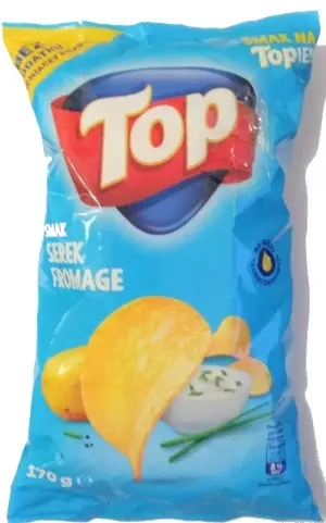 Чіпси Top Twist 150г з цибулею та сиром