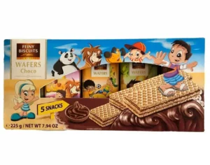Вафлі шоколадні Feiny Biscuits Wafers Choco 5*45г  225г (14/ящ)
