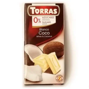 Білий шоколад без цукру Torras Cocos, 75г