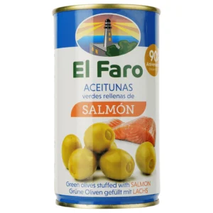 Оливки El Faro Salmon з лососем ж/б 350г