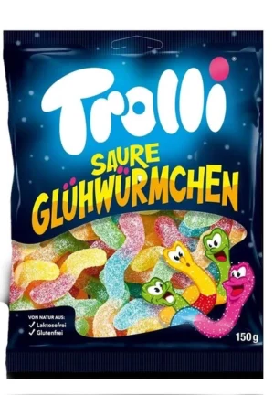 Желейні цукерки Trolli Saure Glühwürmchen, 150 г