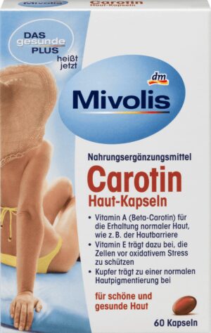 Комплекс вітамінів Mivolis Carotin Haut-Kapseln (60 капсул)