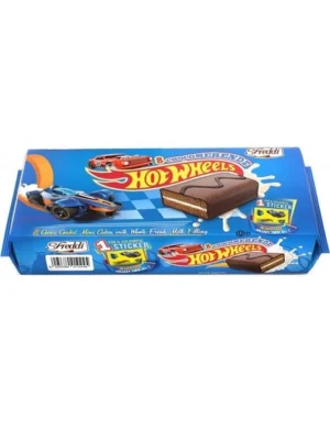 Бісквітні тістечка з шоколадним кремом + іграшка HotWheels9шт*30г (240г)