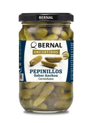 Корнішони Bernal PEPINILLOS зі смаком ачоуса, 300 г. (0321)
