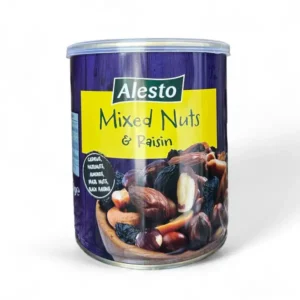 Мікс горіхів та родзинок Alesto Mixed Nuts+Raisin  (ж/б) 340г 4056489107859