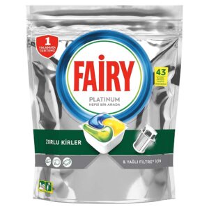 Капсули для посудомийної машини Fairy Platinum Plus Blue 43шт