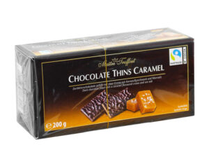 Шоколадні цукерки з соленою карамеллю Maitre Truffout Thins Caramel 200г