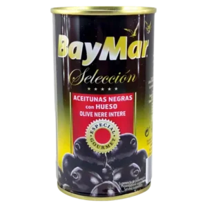Оливки чорні BayMar з кісточкою, 350 г.(12 шт/ящ)