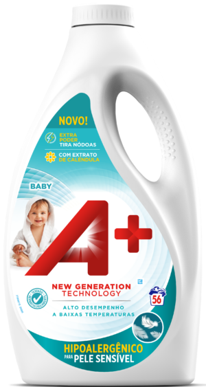 Гель для дитячого прання A+ Baby 2.46л на 56 прань (4/ящ)
