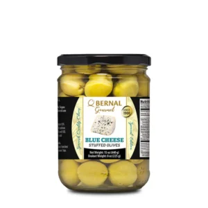 Оливки Bernal Gourmet фаршировані блакитним сиром 436 г.