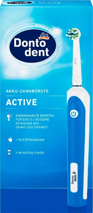 Електрична зубна щітка для дорослих Dontodent Active (голуба)