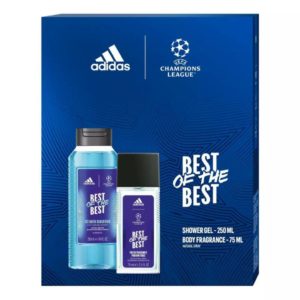 Набір подарунковий Adidas Champion League (Гель для душу 250мл + парфумована вода 75мл)