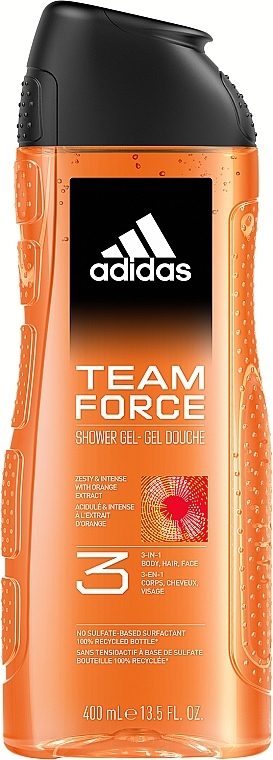 Чоловічий гель для душу Adidas Team Force 400мл (12/ящ)