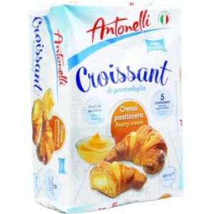 Круасани Antonelli Croissantt di pastasfoglis 5*45г 225г з заварним кремом