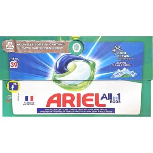 Універсальні капсули для прання Ariel Alpine Clean&Fresh 39шт (4/ящ) 8700216113984