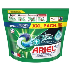Універсальні капсули для прання Ariel+Lenor 65шт (2/ящ)