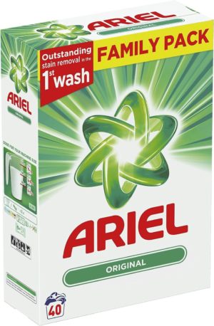 Універсальний пральний порошок Ariel Original 2.6кг на 40 прань (4/ящ)