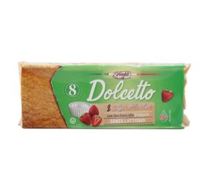 Бісквіт без лактози Freddi Dolcetto 8*25г 200г з полуничним кремом