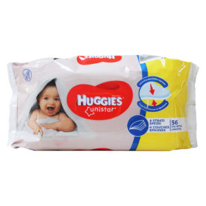 Вологі серветки Huggies Unistar 56шт (10/ящ)