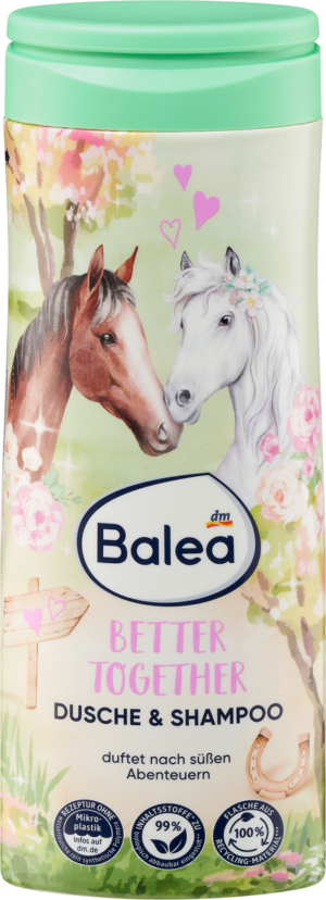 Дитячий шампунь-гель для душу 2в1 Balea Better Together 300мл