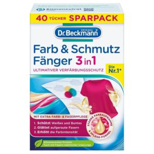 Серветки для прання Dr.Beckmann Farb&Schmutz 40шт для відновлення кольору (8/ящ) 4008455061511