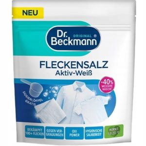 Кисневий порошок для білого Dr.Beckmann Fleckensalz Weiss 400г (8/ящ)