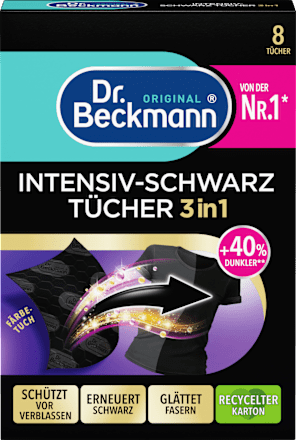 Серветки для відновлення чорних тканин Dr.Beckmann 6шт (12/ящ)