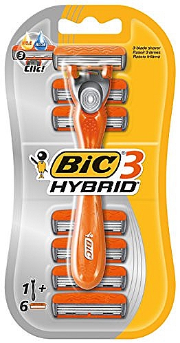 Станок для гоління Bic Hybrid + 6 запасок (10/ящ)