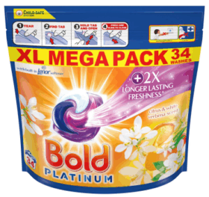 Універсальні капсули для прання Bold Platinum Citrus 34шт (2/ящ) 8700216619356