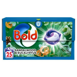 Універсальні капсули для прання Bold Sandalwood&Eucaliptus 25шт (4/ящ) 8700216381185