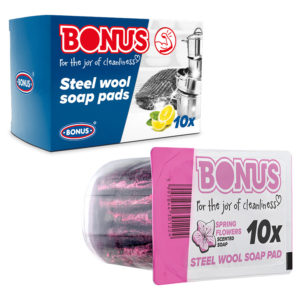 Губка з милом Bonus Soap filled pads 10шт 5997844301224